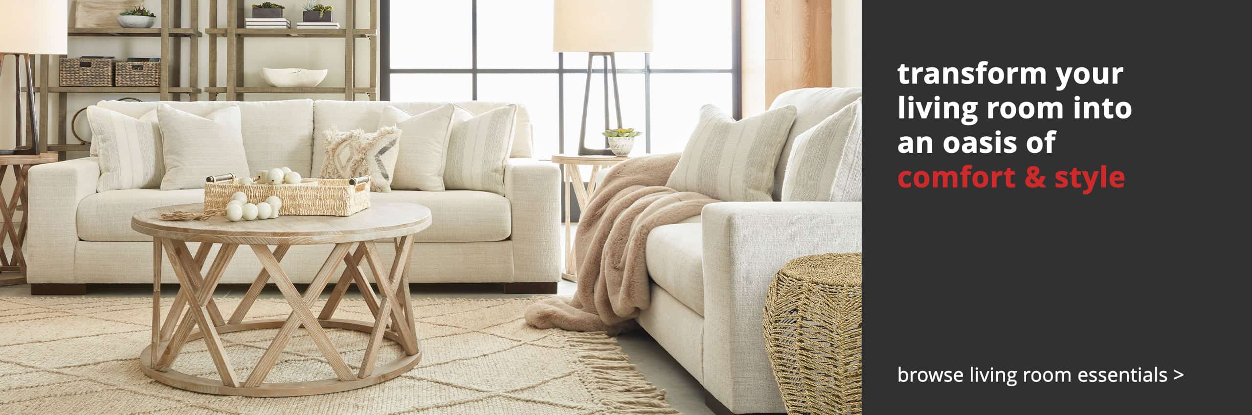 transform your living room into an oasis of comfort and style – browse living room essentials